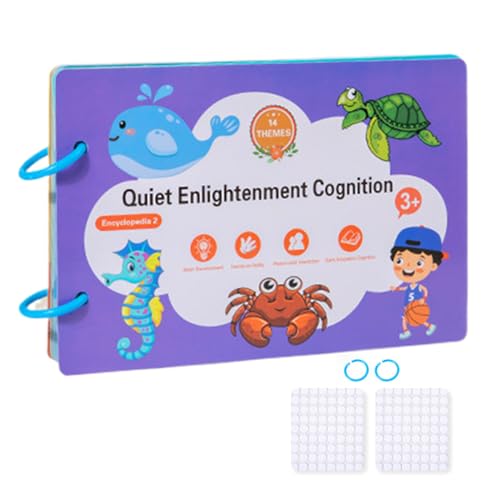 Wrohto Quiet Sticker Book, Reusable Puzzle Art Stickers, Portable Sticker Activity Books, Educational Quiet Encyclopedia Book, Fun Sticker Activity For Kids, Creative Sticker Puzzle Book, Kids Art Sti von Wrohto