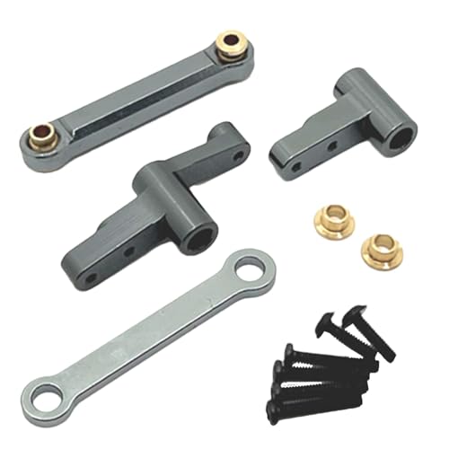 Wrohto RC-Lenkbaugruppe,RC-Lenkbausatz-Set | Auto-Upgrade-Teile,Austausch der Lenkservosavergruppe, Servolenkungskomponenten, RC-Zubehör von Wrohto