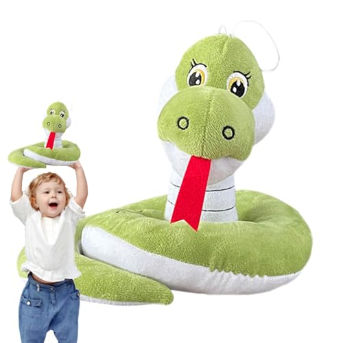 Wrohto Snake Plush Pillow, Cartoon Snake Plush, Snake Hugging Cushion, Soft Snake Pillow, Snake Stuffed Toy, Cute Snake Plush, Kids Snake Plush Pillow, Animal Plush Snake Toy, Snake Cushion for Bed, von Wrohto