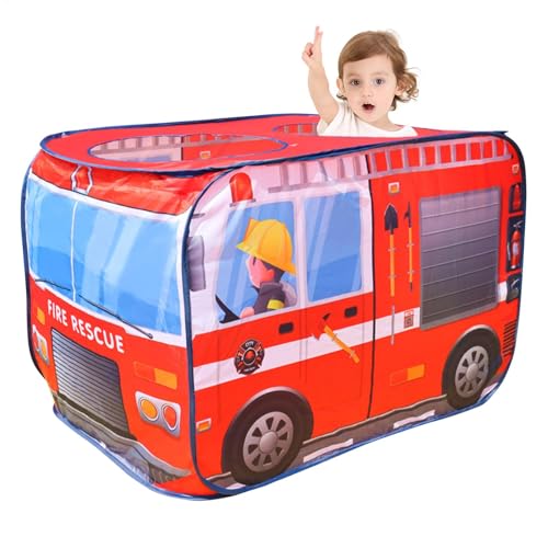 Zelt für Kinder, Cartoon-faltbares Pop-Out-Zelt, kreatives lustiges Design, geräumige Kapazität für Rolle, Spiele, Partys, Foto-Requisiten, Indoor- und Outdoor-Aktivitäten, 73 x 73 x 114 cm von Wrohto