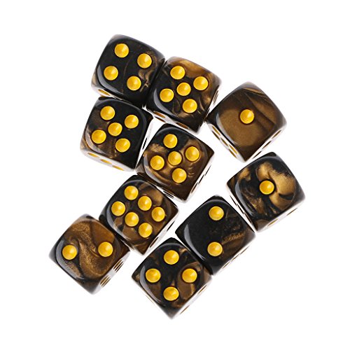 Wsdsgz 10pcs Sechsseitig 12 Mm Transparentes Rundkuppen Eck Tisch Spielen Spiele von Wsdsgz