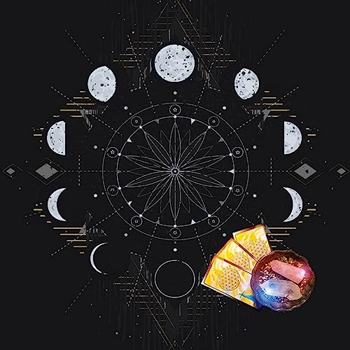 Wsdsgz Divinationen Tischdecke Mondphasen Astrologys Tarotkarten Tischdecke Altars Stoff Divinationen Brettspiel Accessoire von Wsdsgz