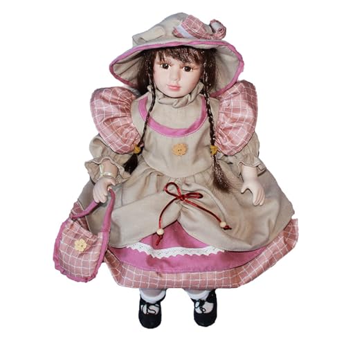 Wsdsgz Elegante Viktorianische Porzellanpuppe Mit Prinzessin Kleid Home Display Herzstück Dekoration 45 cm Wiedergeboren von Wsdsgz