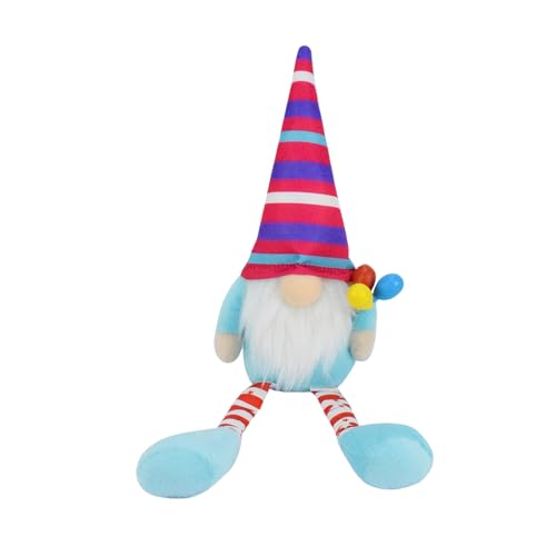 Wsdsgz Regenbogen Gestreifte Gnomes Puppen Figur Langbein Schwedische Tomtes Zwergelfen Plüsch Figur Spielzeug Für Geburtstagsfeierdekoration von Wsdsgz