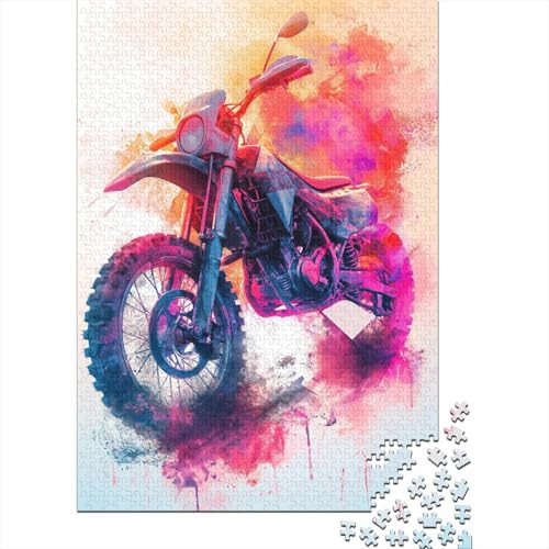 Dirt Bike Puzzle 1000 Teile,Puzzle Für Erwachsene, Impossible Puzzle, GesKükenlichkeitsspiel Für Die Ganze Familie,Puzzle Farbenfrohes,Puzzle-Geschenk,RaumdekoRatteion Puzzel 1000pcs (75x50cm) von WudAnghao