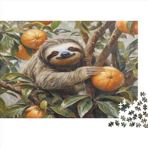 Faultier Puzzle 1000 Teile Puzzles Für Erwachsene Lernspiel Herausforderungsspielzeug 1000-teilige Puzzlespiel Für Erwachsene Kinder Puzzel 1000pcs (75x50cm) von WudAnghao