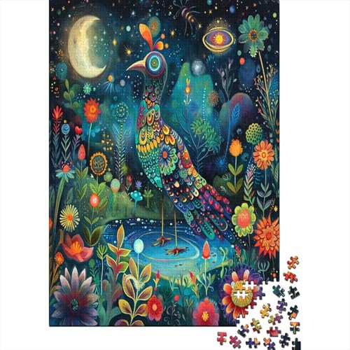 Vogel 1000 Stück Puzzles Für Erwachsene Teenager Stress Abbauen Familien-Puzzlespiel 1000-teiliges Puzzle Kinder Lernspiel Spielzeug Geschenk Puzzel 1000pcs (75x50cm) von WudAnghao