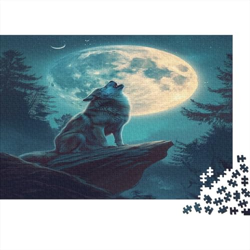 Wolf Puzzle 1000 Teile Puzzle Für Erwachsene Und Kinder Ab 14 Jahren,Puzzlespiel Erwachsenen Puzzlespiel Puzzel 1000pcs (75x50cm) von WudAnghao