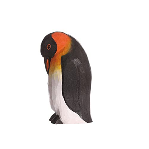 Wudimals - 40801 - Seetiere, Pinguin, Holz, handgeschnitzt, handbemalt, 8,2cm x 4cm von Wudimals