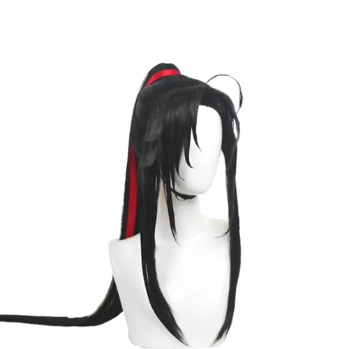 Anime Wei WuXian Cosplay Kostüm Hanfu Outfits Komplettes Set für Halloween Karneval Rollenspiel Party Anzug für Fans (Perücke, Einheitsgröße) von Wulachaka