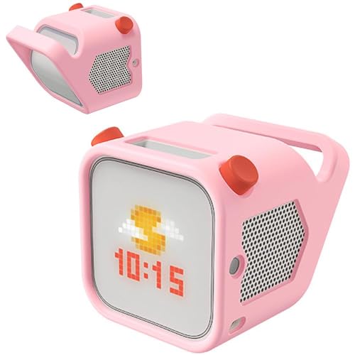 Silikonhülle für Yoto Player (3. Generation), Schutzhülle, passgenaue Schutzjacke, rutschfeste Silikon-Schutzhülle für Yoto Player Kinder Audio-Player Zubehör (Rosa) von Wulachaka