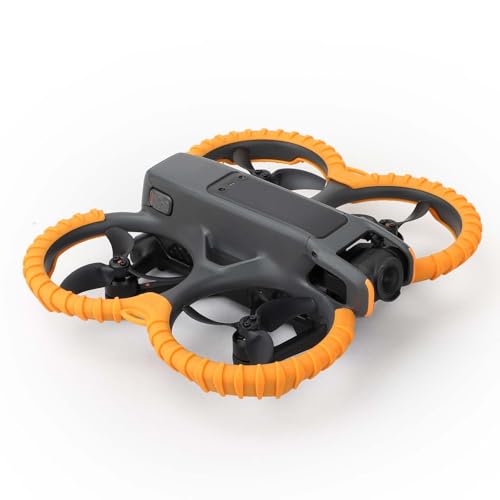 Stoßstangenschutz für DJI Avata 2 Propeller Protector Guard Anti-Kollision Schlagschutz für DJI Avata 2 Zubehör (Orange) von Wulachaka