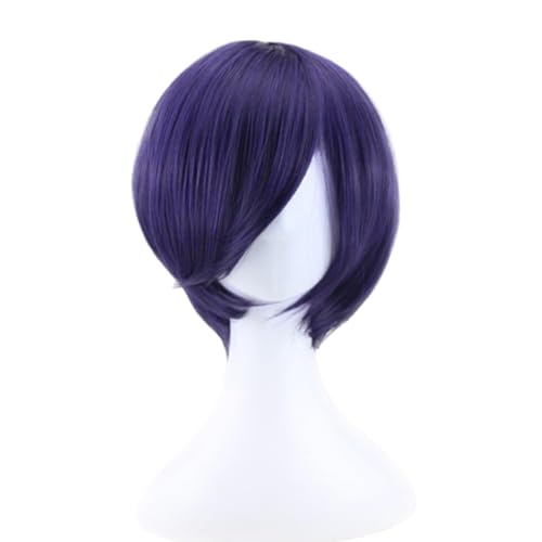 Wulachaka Anime Kirishima Touka Cosplay-Kostüm, schwarzes Uniformkleid, Outfits, komplettes Set für Halloween-Party (nur Perücke, Einheitsgröße) von Wulachaka