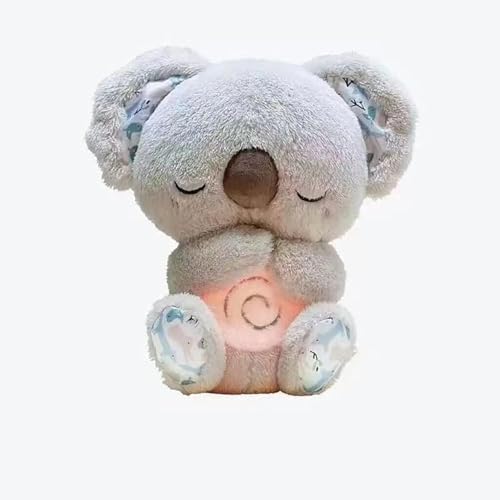 Atmendes Stofftier, atmende Mush-Plüschtiere, Mush Sleepy Otter, Mush Plushies Atmungs-Otter,mit sensorischer Musik, Lichtern und einstellbarer rhythmischer Atmung zur Entspannung (Koala-Elefant) von Wusdayer