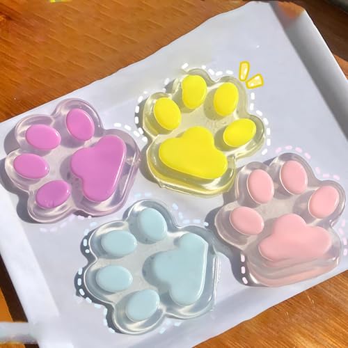 2 Stück Cat Paw Squishy, Taba Squishy Cat Paw, Katzenpfoten Squishy Toy, Squishy Katze Pfote Squeeze Spielzeug zum Stressabbau, Anti Stress Sensory Fidget Toys für Kinder und Erwachsene von Wuyooprt