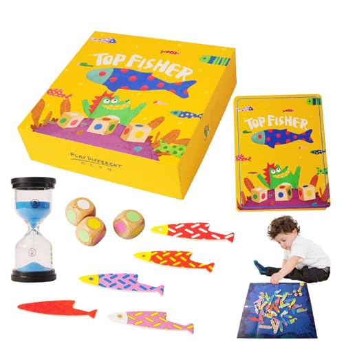 Wuyooprt Farbsortierspielzeug für Kleinkinder, Farbsortierfischspiel für Kleinkinder,Farbsortierbrett-Angelspiel für Kinder - Lernaktivitäten für zu Hause zur Förderung der Feinmotorik für Kinder ab von Wuyooprt