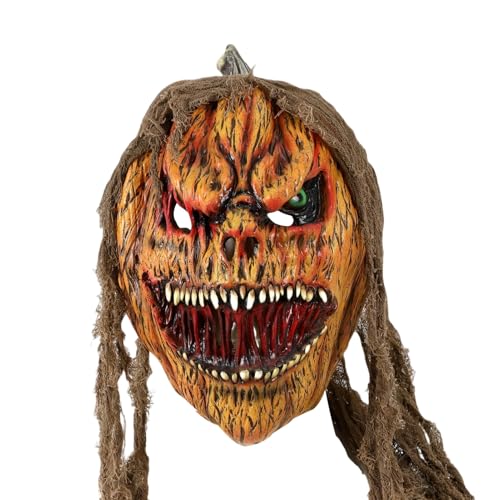 Wuyooprt Gruselige Kürbismaske - Horror Cosplay Kostüm Gesichtsbedeckung,Gruselige Verkleidung Für Karneval Party Feiern Festivals Veranstaltungen Wuyooprt Gruselige Kürbismaske - Horror Cosplay Kostüm Gesichtsbedeckung,Gruselige Verkleidung Für Karneval Party Feiern Festivals Veranstaltungen von Wuyooprt
