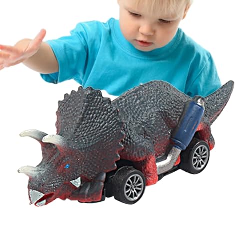 Wuyooprt Kinder-Dinosaurier-Auto, Kleinkind-Dino-Autos | Tierspiele Fahrzeuge - Bildung Dinosaurier Spielzeug Zurückziehen Autos für Dino Auto Spielzeug für 3-5 Jahre alte Mädchen von Wuyooprt