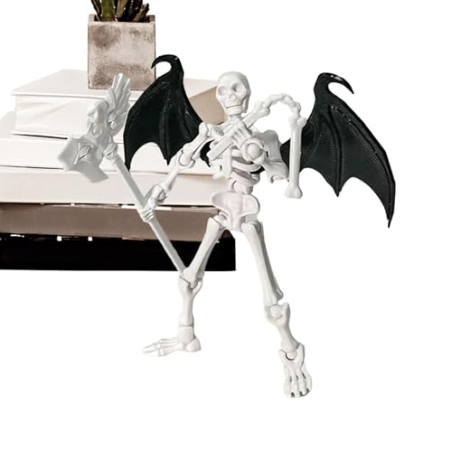 Wuyooprt Kleine Skelett Figur Beweglich - Flexibles Figur Sensorik Spielzeug - Realistisches Gelenkmodell Für Halloween Fantasie Liebhaber Kreativspiel Fotografie Enthusiasten Bücherregal Nachttisch Wuyooprt Kleine Skelett Figur Beweglich - Flexibles Figur Sensorik Spielzeug - Realistisches Gelenkmodell Für Halloween Fantasie Liebhaber Kreativspiel Fotografie Enthusiasten Bücherregal Nachttisch von Wuyooprt