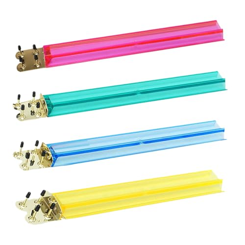 Wuyooprt Mahjong-Ständer mit Schiebern | 4er Set Mit Schiebern Für Mahjong Spielsteine | Klare 47 cm Halterung Für Erfahrene Spieler, Reise Und Anfänger Wuyooprt Mahjong-Ständer mit Schiebern | 4er Set Mit Schiebern Für Mahjong Spielsteine | Klare 47 cm Halterung Für Erfahrene Spieler, Reise Und Anfänger von Wuyooprt