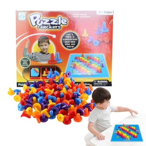 Wuyooprt Schachbrett für Kinder, lustiges Schachbrettspiel | Schachbrettspielspielzeug - Tragbare Hinterhof-Brettspiele für Kinder, Aktivitäten für Freunde, Familie und Erwachsene von Wuyooprt