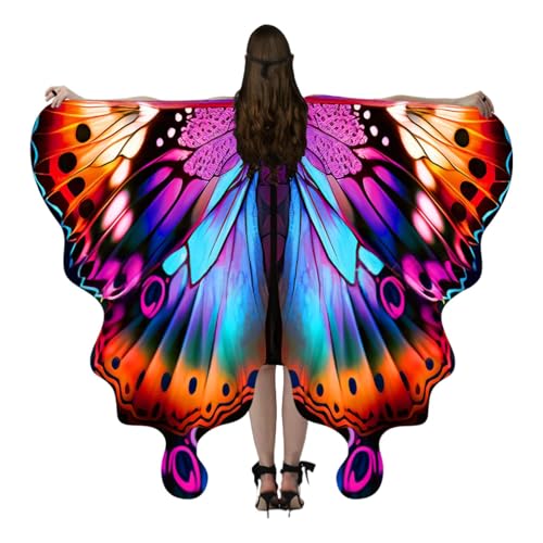 Wuyooprt Schmetterlingskostüm für Frauen | Stilvolle Schmetterlingscape Für Cosplay | Festliches Kostüm Cape Für Damen Zu Maskenbällen Rollenspiel Und Theateraufführungen Wuyooprt Schmetterlingskostüm für Frauen | Stilvolle Schmetterlingscape Für Cosplay | Festliches Kostüm Cape Für Damen Zu Maskenbällen Rollenspiel Und Theateraufführungen von Wuyooprt
