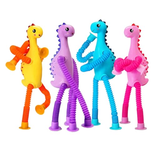 Wuyooprt Teleskop Saugnapf Dinosaurier - Biegsame Röhren Haftkugel Spielzeug 4 Teile | Kinderkorb Geschenkfüller Pädagogisches Fidget Spiel für Party Fest Unterhaltungspreis Reisespiel Wuyooprt Teleskop Saugnapf Dinosaurier - Biegsame Röhren Haftkugel Spielzeug 4 Teile | Kinderkorb Geschenkfüller Pädagogisches Fidget Spiel für Party Fest Unterhaltungspreis Reisespiel von Wuyooprt