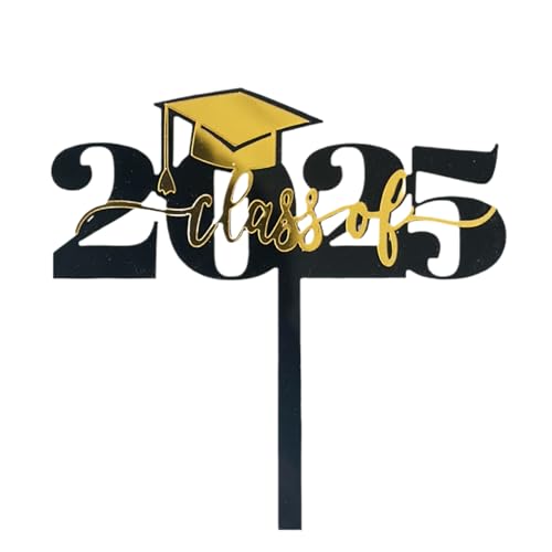 Wuyooprt Tortenstäbchen Für Abschlussfeier 2025 | Schwarz Gold Abschluss Deko Topper Für Cupcakes,Fotobox Zubehör Tischdekoration Für Kindergarten Schule Abschlussfeier Wuyooprt Tortenstäbchen Für Abschlussfeier 2025 | Schwarz Gold Abschluss Deko Topper Für Cupcakes,Fotobox Zubehör Tischdekoration Für Kindergarten Schule Abschlussfeier von Wuyooprt