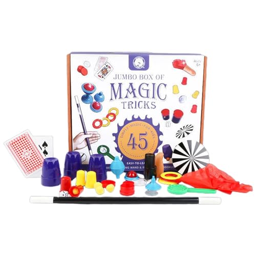 Wuyooprt Zaubertrick-Set, Zaubertricks für Kinder | Magische Requisiten Partygeschenke - Lern- und unterhaltsames Zauberspielzeug für Kinder, komplettes Set für Bühnen, spannende Brettspiele für von Wuyooprt