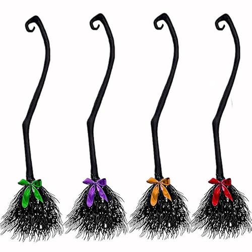 Halloween witch broom, hexe fliegender besen,54.5 inch halloween witch broom, Abnehmbare Besen Requisiten, Halloween Party Hexen Kostüme Zubehör Halloween Deko Outdoor Garten Indoor Party Dekoration von Wydexint