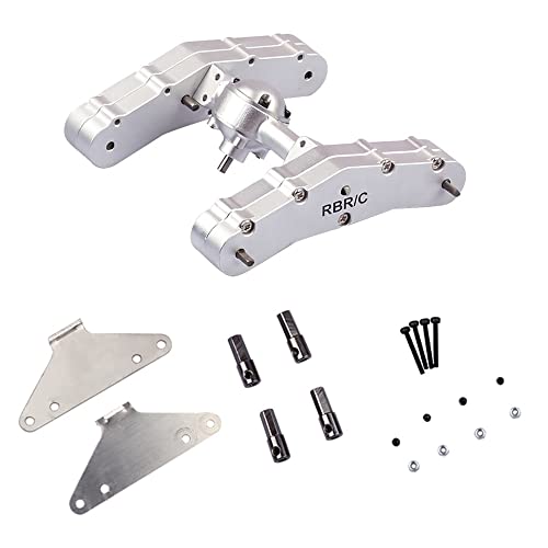 Wyerewel 4WD modifizierte 6WD Metallachsenbasis Balance Board Wippe für B14 B24 Q61 Q62 1/16 RC Car Upgrade Teile, Silber von Wyerewel