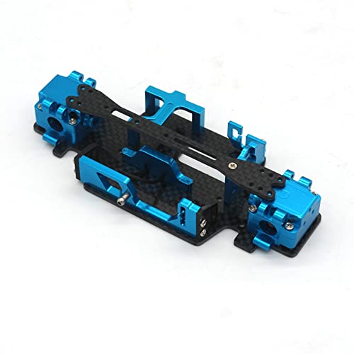 Wyerewel Für K989 284131 RC 1/28 Moskito-Auto, Kohlefaser-Chassis, zweite Etage, Batteriefach, Po-Teile, Blau von Wyerewel