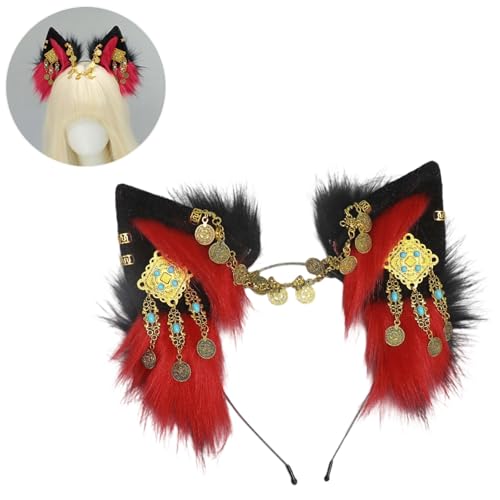Wynrzyj Komfortable Tierische Ohrstirnbänder Halloween Kostüm Haarstück Für Cosplay Enthusiasten Rollenspiele Und Thematische Gelegenheit Pelzige Wolf Ohr Kopfbedeckung Für Halloween Wynrzyj Komfortable Tierische Ohrstirnbänder Halloween Kostüm Haarstück Für Cosplay Enthusiasten Rollenspiele Und Thematische Gelegenheit Pelzige Wolf Ohr Kopfbedeckung Für Halloween von Wynrzyj