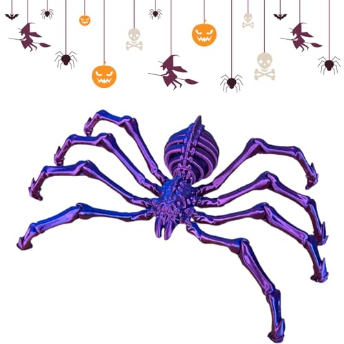 Wyttuubv 3D-gedruckte Gelenkspinne,3D-gedruckte Spinne | Abnehmbare Gelenke Wolfsspinnen-Spielzeug - Schreibtischspielzeug zum Stressabbau, Partygeschenke für das Klassenzimmer, den Arbeitsplatz und von Wyttuubv