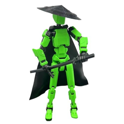 Wyttuubv 3D-gedruckte Roboter-Actionfigur,3D-gedruckte Actionfigur - Mehrgelenkige bewegliche Roboter-Actionfiguren Spielzeug - Bewegliche sensorische Desktop-Figur, einzigartiges Sammlerstück für von Wyttuubv