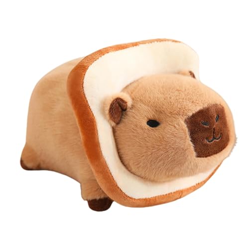 Wyttuubv Capybara-Plüsch, Capybara-Plüschtier - 10-Zoll weicher Capybara-Plüsch - Kawaii-Wurfkissen-Stoffpuppen, realistische Tier-Plüsch-Wohndekoration für gemütliches Kuscheln und Dekorieren von Wyttuubv