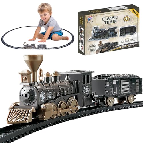 Wyttuubv Eisenbahnschienenset, Eisenbahnset | Interaktive Spielzeugeisenbahn | Interaktives Spielzeugeisenbahn-Set, Gleiseisenbahn-Motorspielzeug, Kindereisenbahnspielzeug für Mädchen und ab 3 Jahren von Wyttuubv