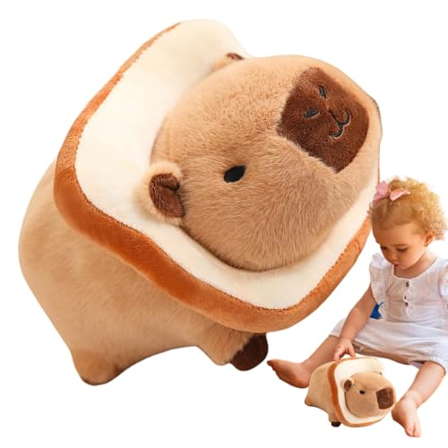 Wyttuubv Gefüllter Capybara, süßer Capybara-Plüsch | 10-Zoll weiches Capybara-Plüschtier - Tragbare Spielzeugkissen und Plüschtiere, Kawaii-Wurfkissen-Stoffpuppen für Geburtstags- und von Wyttuubv