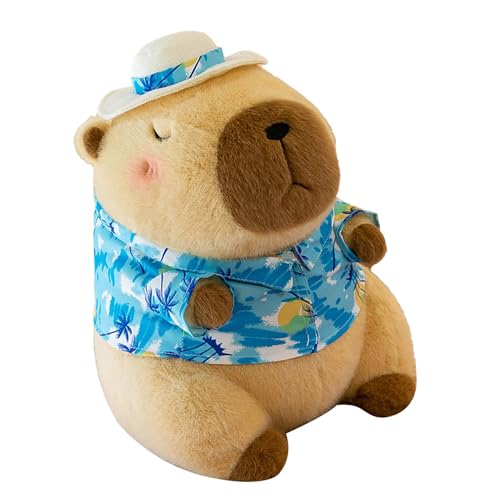 Wyttuubv Niedliches Capybara-Plüschtier, Capybara-Plüschtier - 24 cm weiche Cartoon-Capybara-Puppe,Stofftierspielzeug, einzigartiges Stofftier für Couch-Akzente, Kinderzimmer, Schlafzimmer, von Wyttuubv