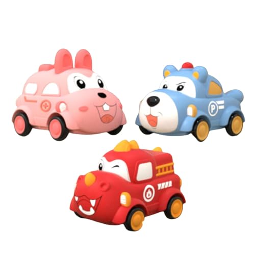 Wyttuubv Spielzeug zum Zurückziehen, Autos mit Reibungsantrieb - Push and Go Spielzeugauto - Trägheitsauto für Kinder ab 18 Monaten, pädagogisches Lernspielzeug mit Reibung von Wyttuubv
