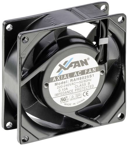 X-Fan RAH8025S1 Axiallüfter 230 V/AC 24 m³/h (L x B x H) 80 x 80 x 25mm von X-Fan