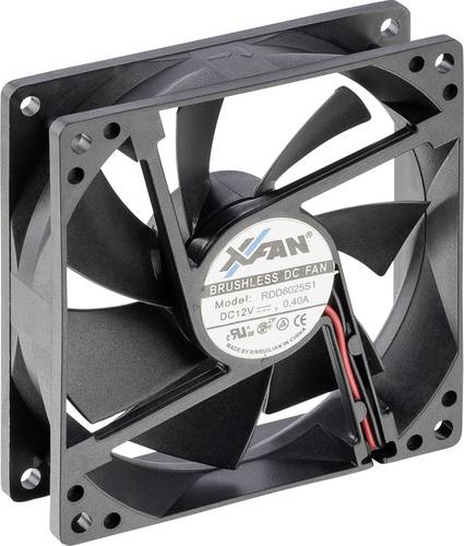 X-Fan RDD8025S1 Axiallüfter 12 V/DC 78.5 m³/h (L x B x H) 80 x 80 x 25mm von X-Fan