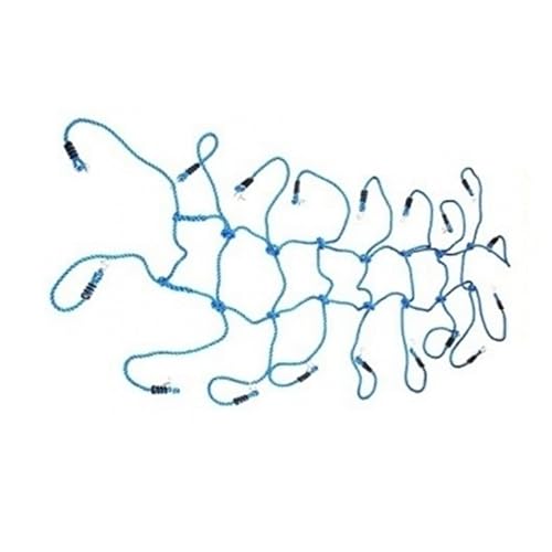 X-Group4th Kletternetz Kinder Outdoor - Spielturm Zubehör - Spaß für den Kinderspielplatz - für Spielturm, Kletterturm & Spielhaus - 200 x 75 cm Blau von X-Group4th