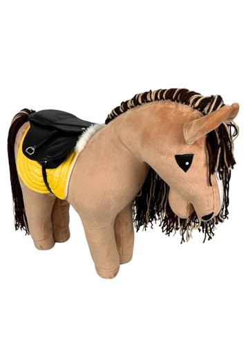 X-Group4th Zubehör für Baby Horse Standard, Pferdezubehör Ausrüstung Hobby Horse Spielzeug für Kinder Set: realistischer Ledersattel, Sattelunterlage - Blau von X-Group4th