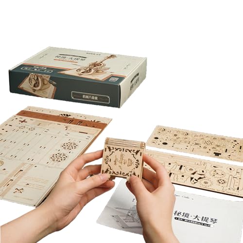 3D Violine Holz Puzzle Baustein Modell Montessori Kinder Pädagogisches Spielzeug Geburtstag Geschenk Für Kinder Holz Puzzles Für Erwachsene von X-Institute