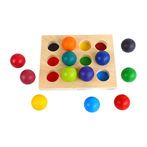 Farberkennungs Puzzlebrett Pädagogisches Greifball Spielzeug Spielset Alter 3/4/5 Jahren von X-Institute