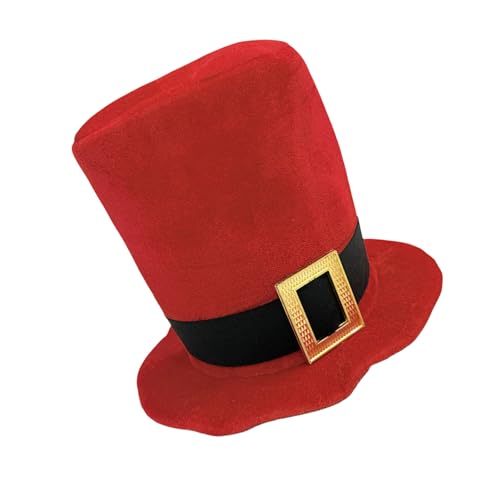 Weihnachtsmut Fashion Buckle Belt Top Hat Festival Fotografie Für Formelle Veranstaltung Urlaub Kostüm Kopfbedeckung von X-Institute