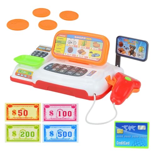 X-Institute Kinder Registrierkasse Supermarkt Spielzeug Set Mit Scanner Rechner Licht Sound Kid Pretend Play Supermarkt Spielzeug Geschenk von X-Institute