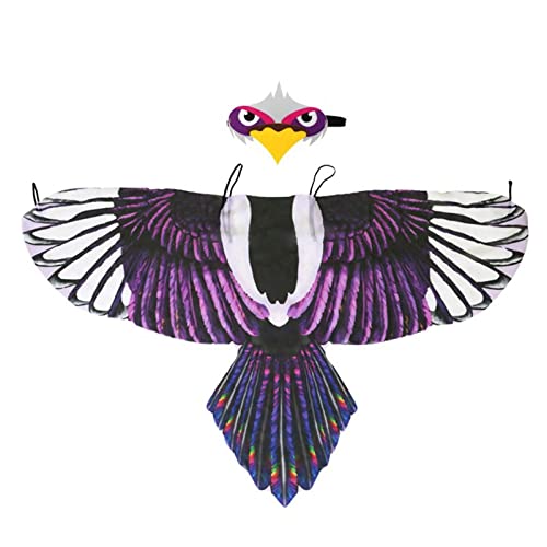 X-Institute Kinder Vogel Flügel Augen Maske Set Kinder Kostüm Cosplay Für Kinder Party Maskerade Dress Up Vogel Flügel Cosplay von X-Institute
