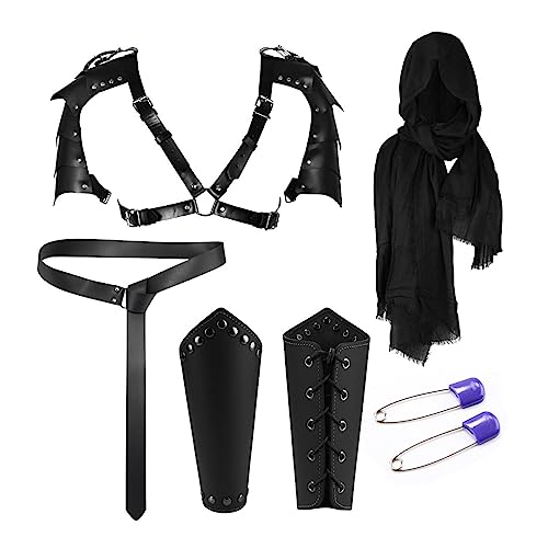 X-Institute Mittelalterlicher Ritter Rollenspiel Cosplay Kostüm Outfit Set Halloween Ritter Dress Up Requisiten Mittelalterlicher Ritter Kit Mittelalterliches Ritterkostüm von X-Institute